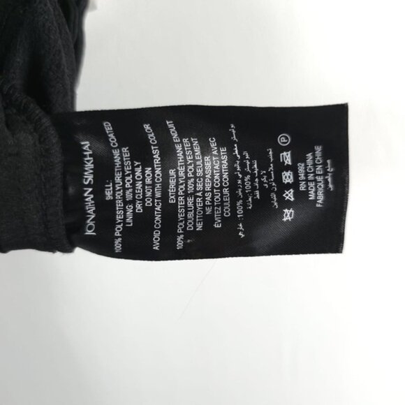 NWT JONATHAN SIMKHAI Faux Leather Wide Leg Pants STYLE 522-4058-V Jamie Size 10 - Picture 14 of 15